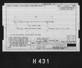 Manufacturer's drawing for North American Aviation B-25 Mitchell Bomber. Drawing number 98-61159