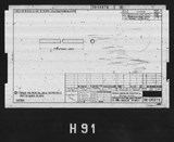 Manufacturer's drawing for North American Aviation B-25 Mitchell Bomber. Drawing number 98-54878
