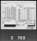 Manufacturer's drawing for Boeing Aircraft Corporation B-17 Flying Fortress. Drawing number 21-3709