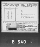 Manufacturer's drawing for Boeing Aircraft Corporation B-17 Flying Fortress. Drawing number 1-21456