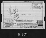 Manufacturer's drawing for North American Aviation B-25 Mitchell Bomber. Drawing number 98-71133