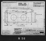 Manufacturer's drawing for North American Aviation B-25 Mitchell Bomber. Drawing number 98-71032