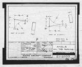 Manufacturer's drawing for Boeing Aircraft Corporation B-17 Flying Fortress. Drawing number 21-6707