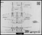 Manufacturer's drawing for Lockheed Corporation P-38 Lightning. Drawing number 198980