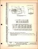 Manufacturer's drawing for Generic Parts - Aviation Standards. Drawing number an6222