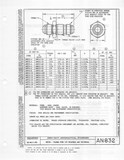 Manufacturer's drawing for Generic Parts - Aviation General Manuals. Drawing number AN832