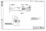 Manufacturer's drawing for Vickers Spitfire. Drawing number 36764