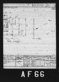 Manufacturer's drawing for North American Aviation B-25 Mitchell Bomber. Drawing number 98-54556