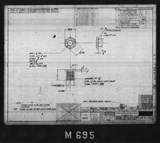Manufacturer's drawing for North American Aviation B-25 Mitchell Bomber. Drawing number 98-61126