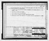 Manufacturer's drawing for Boeing Aircraft Corporation B-17 Flying Fortress. Drawing number 41-9760