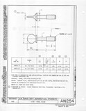 Manufacturer's drawing for Generic Parts - Aviation General Manuals. Drawing number AN254