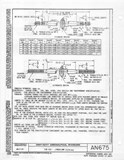 Manufacturer's drawing for Generic Parts - Aviation General Manuals. Drawing number AN675