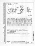 Manufacturer's drawing for Generic Parts - Aviation General Manuals. Drawing number AN774