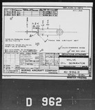 Manufacturer's drawing for Boeing Aircraft Corporation B-17 Flying Fortress. Drawing number 41-9962
