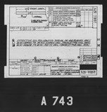 Manufacturer's drawing for North American Aviation B-25 Mitchell Bomber. Drawing number 62B-71897