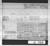 Manufacturer's drawing for Bell Aircraft P-39 Airacobra. Drawing number 33-769-052