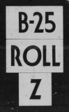 Manufacturer's drawing for North American Aviation B-25 Mitchell Bomber. Drawing number B-25 ROLL Z