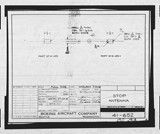 Manufacturer's drawing for Boeing Aircraft Corporation B-17 Flying Fortress. Drawing number 41-652