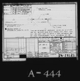 Manufacturer's drawing for Vultee Aircraft Corporation BT-13 Valiant. Drawing number 74-78121
