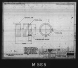 Manufacturer's drawing for North American Aviation B-25 Mitchell Bomber. Drawing number 98-53572