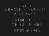 Manufacturer's drawing for Chance Vought F4U Corsair. Drawing number corsair reel h set 2