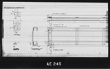 Manufacturer's drawing for North American Aviation B-25 Mitchell Bomber. Drawing number 98-62530