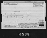 Manufacturer's drawing for North American Aviation B-25 Mitchell Bomber. Drawing number 98-730107