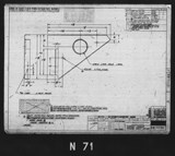 Manufacturer's drawing for North American Aviation B-25 Mitchell Bomber. Drawing number 98-71131