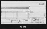 Manufacturer's drawing for North American Aviation B-25 Mitchell Bomber. Drawing number 98-62530