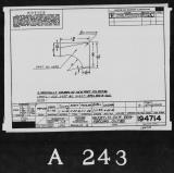 Manufacturer's drawing for Lockheed Corporation P-38 Lightning. Drawing number 194714