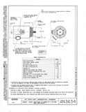 Manufacturer's drawing for Generic Parts - Aviation General Manuals. Drawing number AN3634