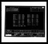 Manufacturer's drawing for Lockheed Corporation P-38 Lightning. Drawing number 201721