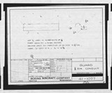 Manufacturer's drawing for Boeing Aircraft Corporation B-17 Flying Fortress. Drawing number 41-1077