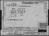 Manufacturer's drawing for North American Aviation B-25 Mitchell Bomber. Drawing number 62-73131