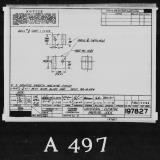Manufacturer's drawing for Lockheed Corporation P-38 Lightning. Drawing number 197827