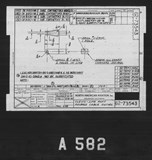 Manufacturer's drawing for North American Aviation B-25 Mitchell Bomber. Drawing number 62-73543
