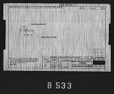 Manufacturer's drawing for North American Aviation B-25 Mitchell Bomber. Drawing number 108-533205