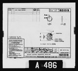 Manufacturer's drawing for Packard Packard Merlin V-1650. Drawing number 621019
