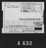 Manufacturer's drawing for North American Aviation B-25 Mitchell Bomber. Drawing number 62A-54842