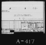 Manufacturer's drawing for Vultee Aircraft Corporation BT-13 Valiant. Drawing number 74-76122