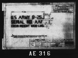 Manufacturer's drawing for North American Aviation B-25 Mitchell Bomber. Drawing number 108-00017