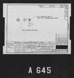 Manufacturer's drawing for North American Aviation B-25 Mitchell Bomber. Drawing number 62B-310703