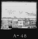 Manufacturer's drawing for Vultee Aircraft Corporation BT-13 Valiant. Drawing number 63-31320