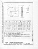 Manufacturer's drawing for Generic Parts - Aviation General Manuals. Drawing number AN210