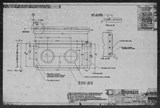 Manufacturer's drawing for North American Aviation B-25 Mitchell Bomber. Drawing number 98-71033