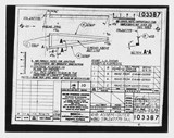 Manufacturer's drawing for Beechcraft AT-10 Wichita - Private. Drawing number 103387