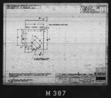 Manufacturer's drawing for North American Aviation B-25 Mitchell Bomber. Drawing number 98-43411