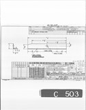 Manufacturer's drawing for Bell Aircraft P-39 Airacobra. Drawing number 33-741-095