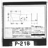 Manufacturer's drawing for Boeing Aircraft Corporation B-17 Flying Fortress. Drawing number 21-7190