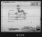 Manufacturer's drawing for North American Aviation B-25 Mitchell Bomber. Drawing number 98-54054